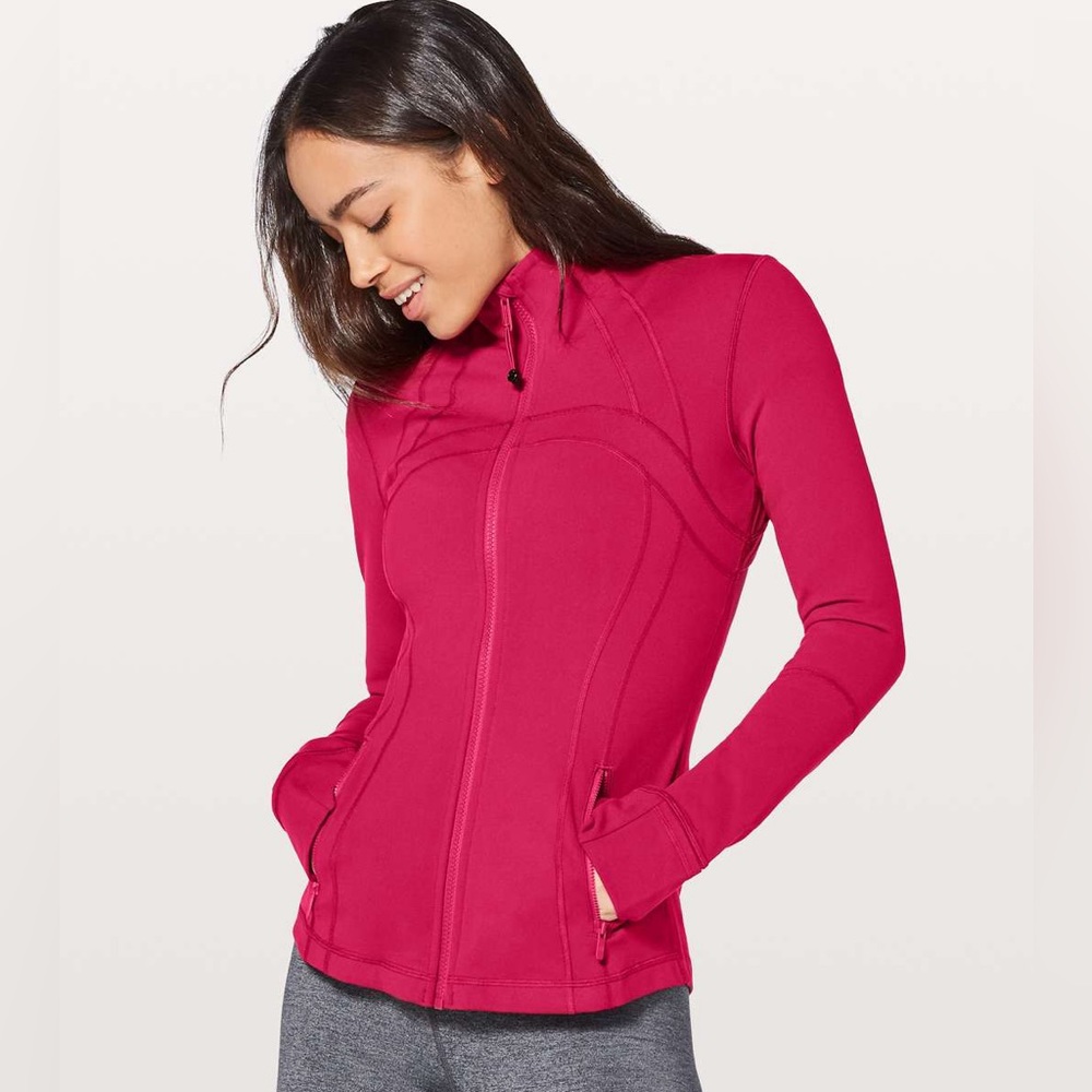 Like NEW Lululemon define jacket in Ruby Red